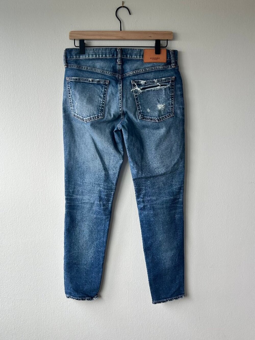 Moussy Vintage Sundance Skinny Jeans 28 Distressed Made in Japan Premium Denim - Picture 3 of 9